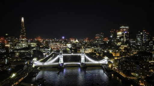 Vecteezy Scenic Aerial View Of The Tower Bridge And City At Night In 39640071 2 Medium